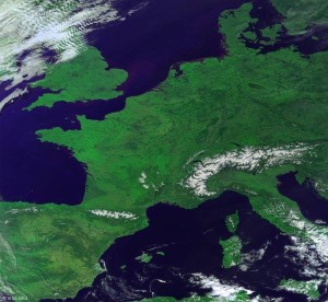 1602 foto Europa da satellite