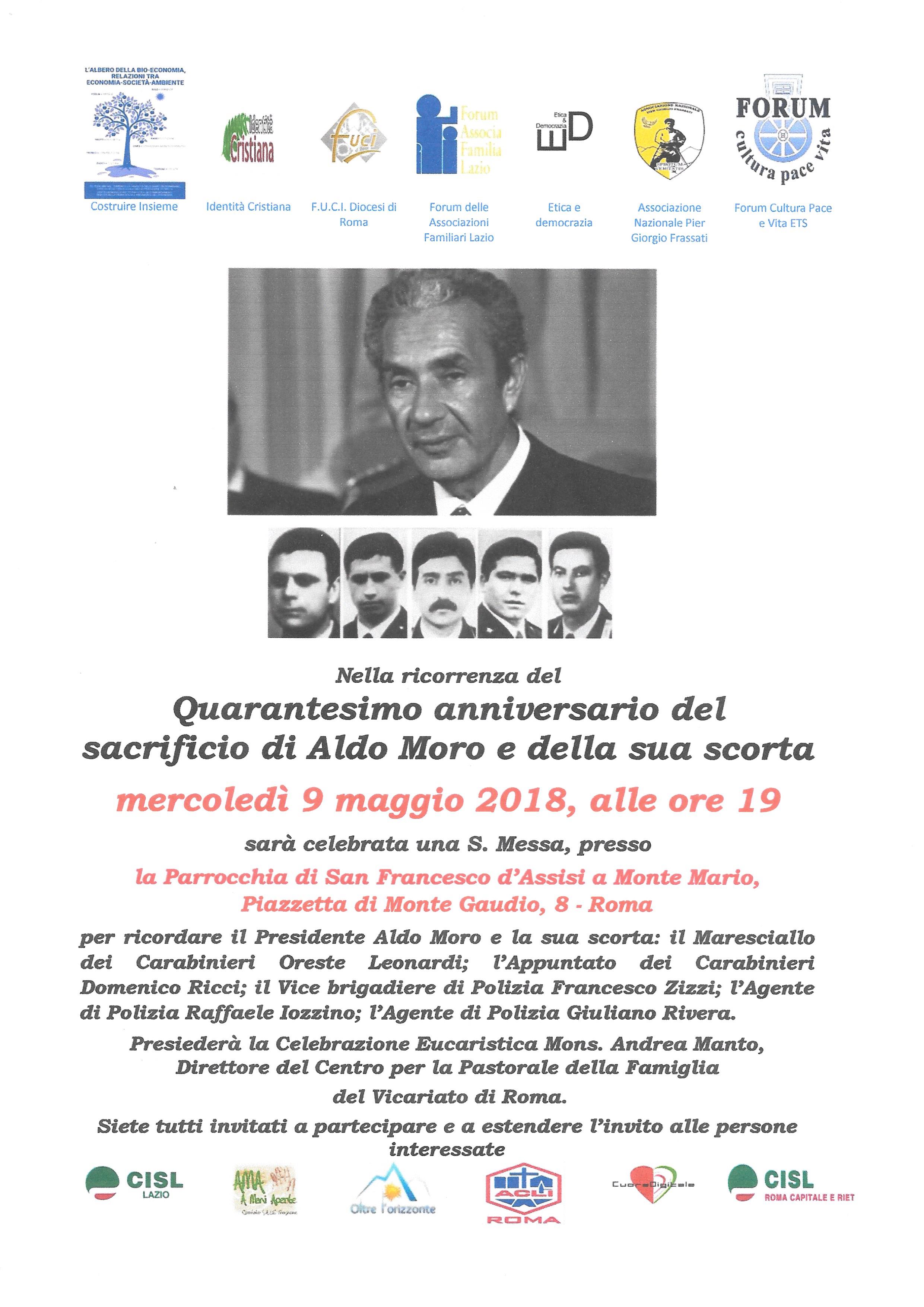 S. Messa nel Quarantesimo anniversario del sacrificio di Aldo Moro e della sua scorta